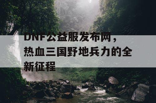 DNF公益服发布网，热血三国野地兵力的全新征程