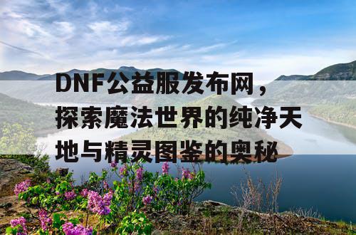 DNF公益服发布网，探索魔法世界的纯净天地与精灵图鉴的奥秘