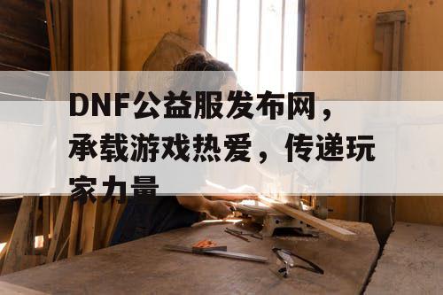 DNF公益服发布网，承载游戏热爱，传递玩家力量