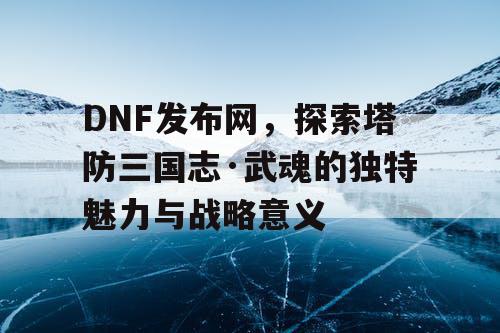 DNF发布网，探索塔防三国志·武魂的独特魅力与战略意义